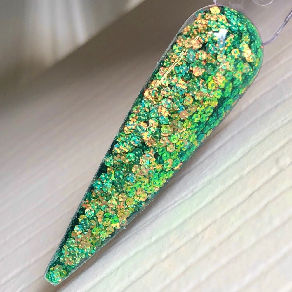 Godess Acrylic Powder/Dip Powder✨FALL LEAVES✨GORGEOUS UNIQUE COLORSHIFT GLITTER✨
